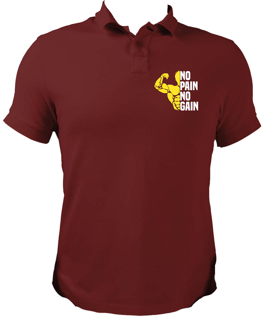 No Pain No Gain Unisex Polo