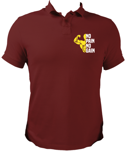 No Pain No Gain Unisex Polo