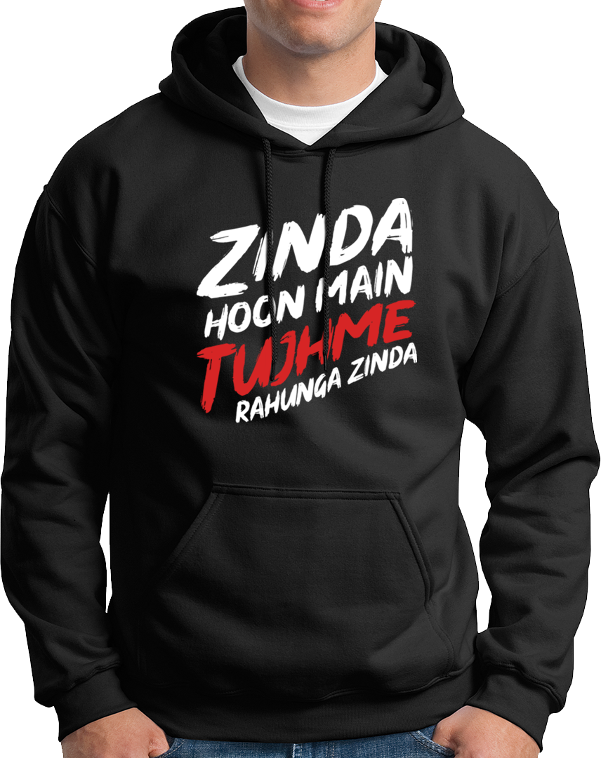 Zinda Hoon Mai Tujhme- Unisex Hood