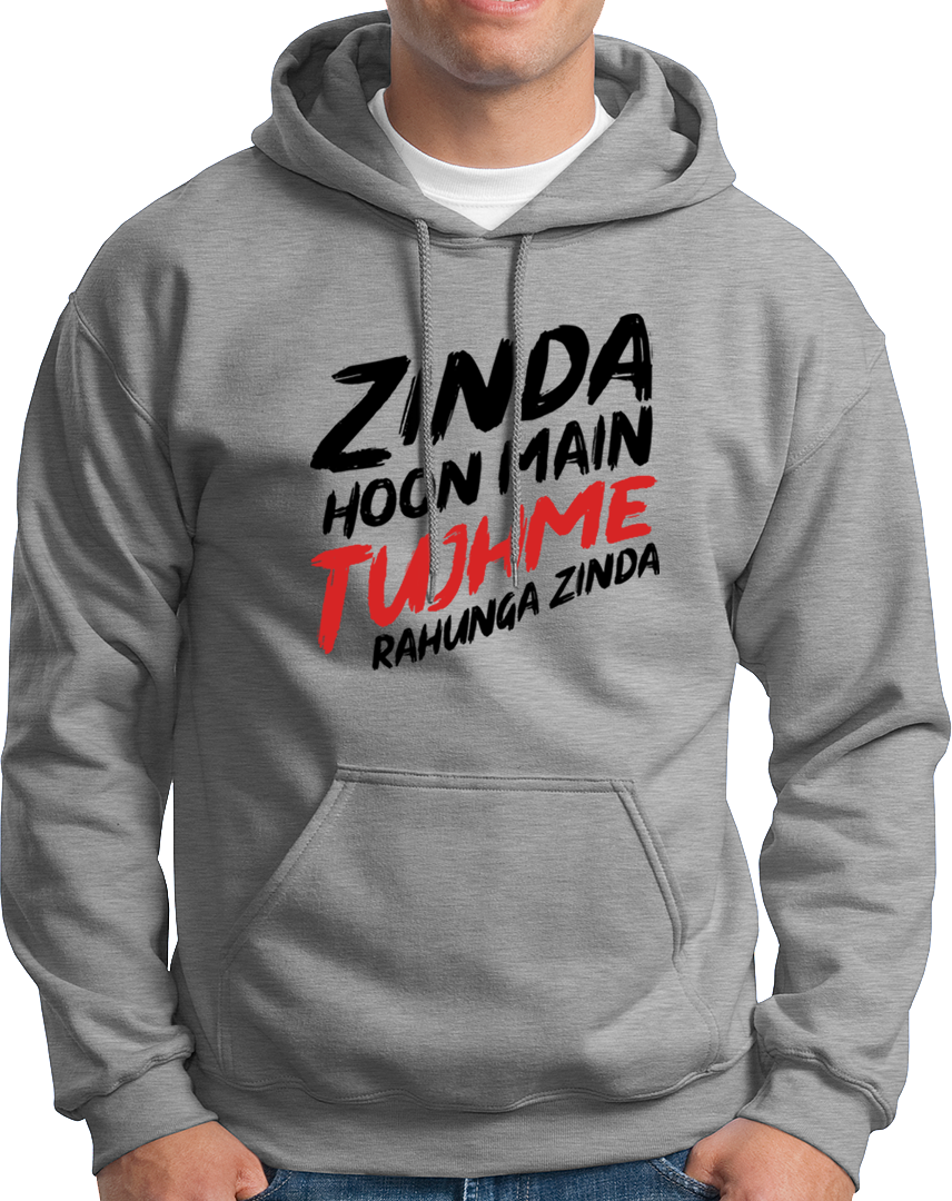 Zinda Hoon Mai Tujhme- Unisex Hood