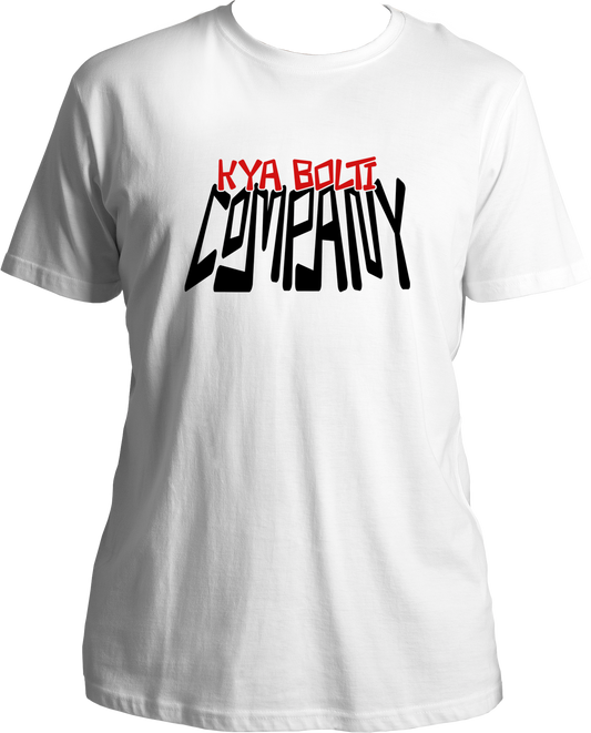 Kya Bolti Compnay, Emiway's latest hit songs's t-shirt for all you fans out there.